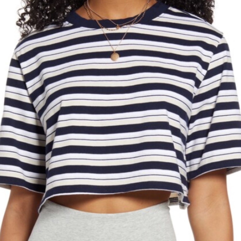 BP Stripe Organic Cotton T-Shirt- Stripe